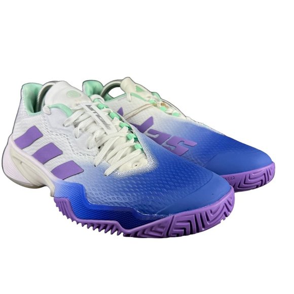 Adidas Barricade Lucid Blue Violet Mint Tennis Shoes HP7417 Women's Size 9 - Picture 4 of 11